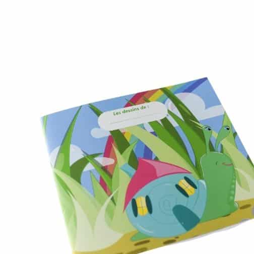 Cahier de dessin “Petit escargot”