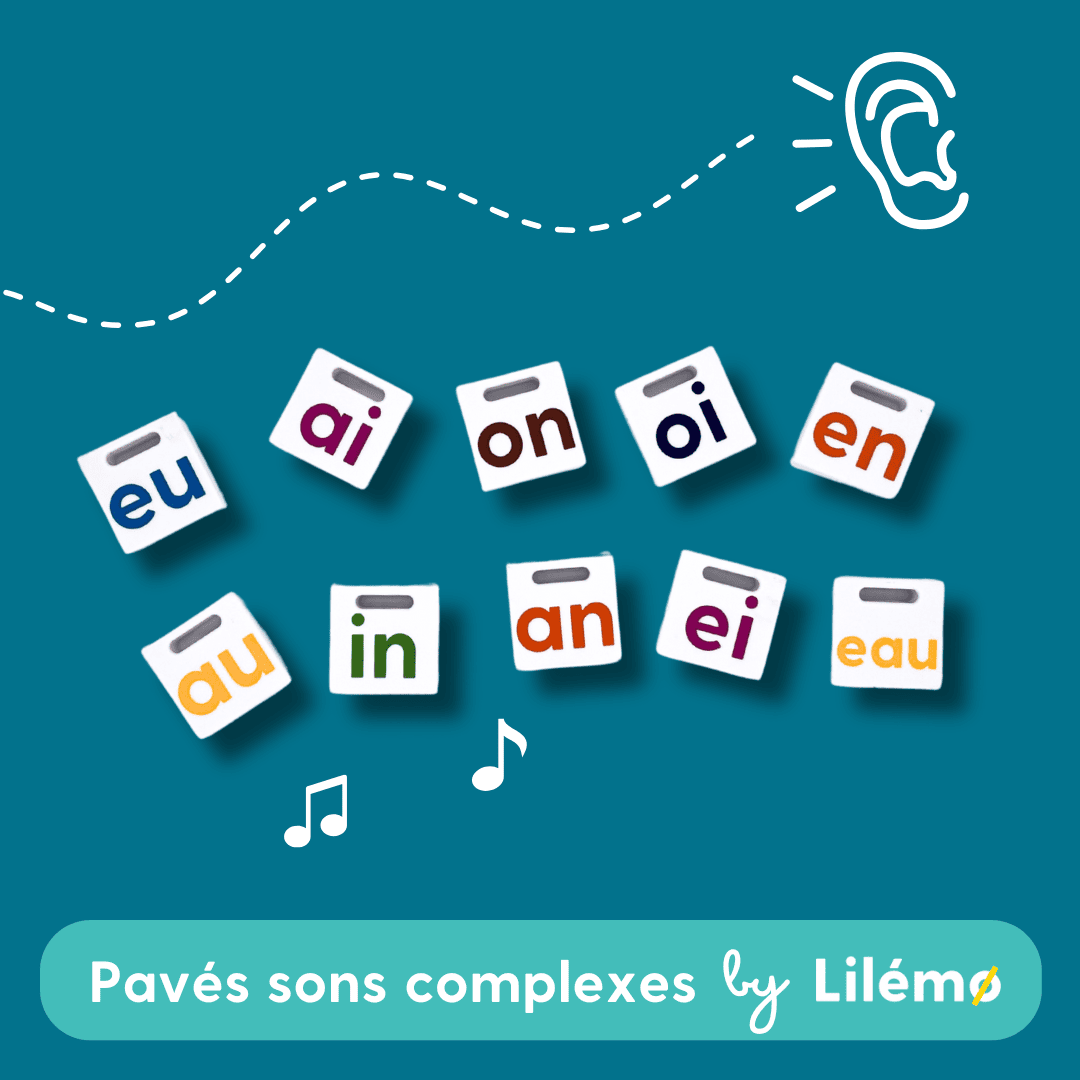 Lot de pavés sons complexes à utiliser avec Lilémø de Lilylearn : oi, en, an, in, on...